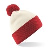 czapka zimowa - mod. B451:Off White, 100% akryl, Bright Red, One Size